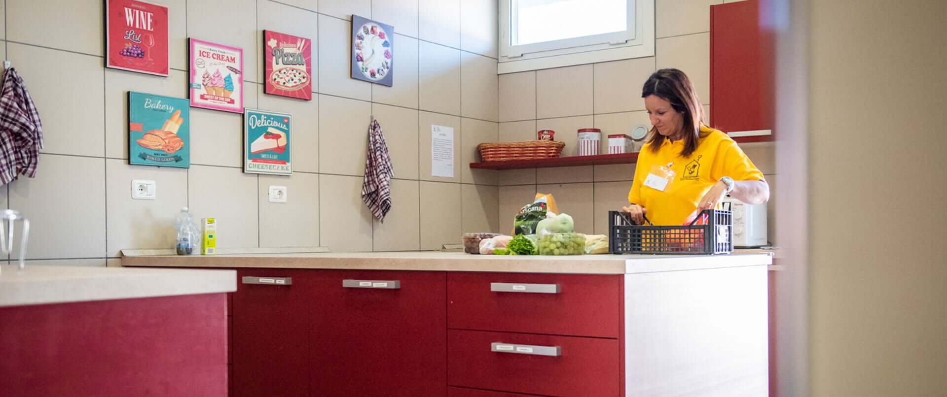 La cucina di Casa Ronald McDonald Palidoro